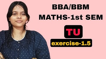 Elasticity of Demand, Supply & Income | Exercise 1.5 Maths-1 | BBA BBM 1st Sem TU | NCStudy
