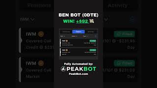 BEN BOT STRIKES BIG! $92 WIN on 0DTE IWM Covered Call (9/2/25) 📈
