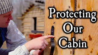 Sealing The Door  Log Cabin Maintenance