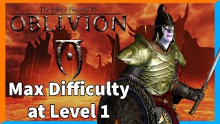 Can you beat max difficulty Oblivion at level 1? screenshot 2