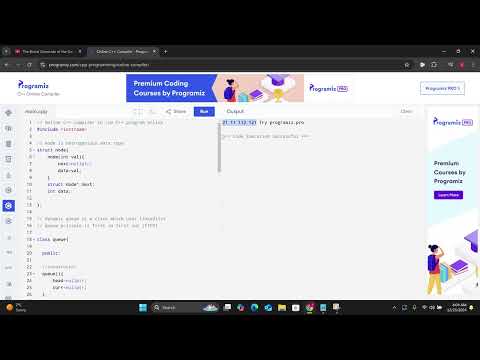 Implement dynamic queue in C++
