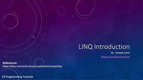 LINQ Introduction - What is LINQ?
