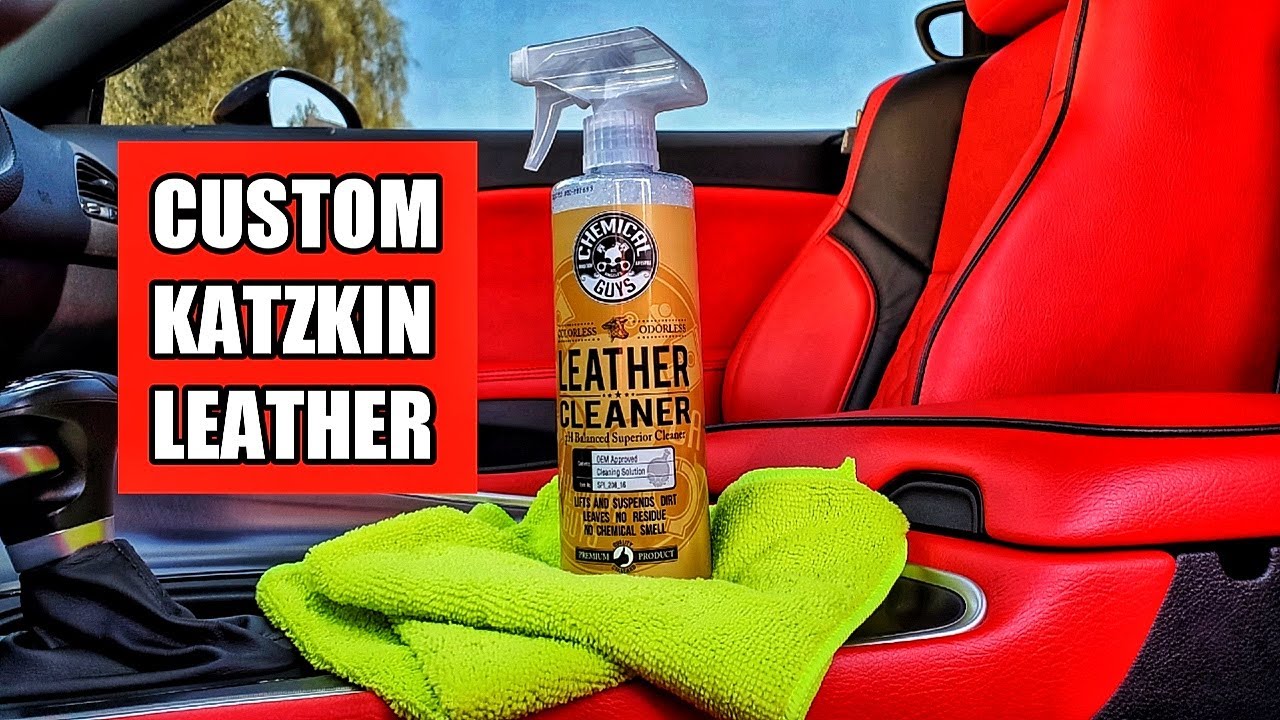 Cleaning My Custom Katzkin Red Leather Seats Using Chemical Guys