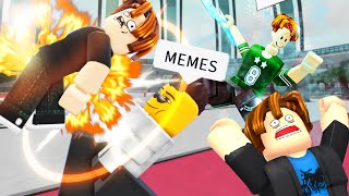 ROBLOX Heroes Battlegrounds Funniest Moments Part 4 (MEMES) ‍♂