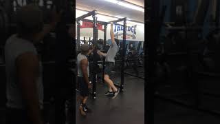 24.6.19 Tanner Merkle one arm pull up 200 lb body weight