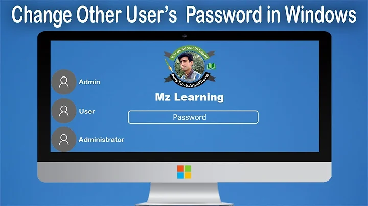 How to Change other User Password ( Different  user's Login password ) in windows 10