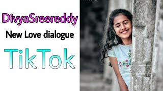 Divyasreereddy_New_emotion_Love💞Tiktok_dialogue #divyasreereddy #telugutiktok screenshot 5