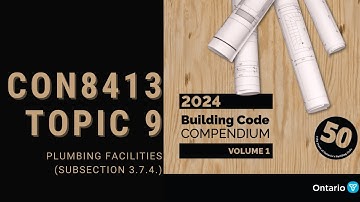 🆕 TOPIC 9 |  Plumbing Facilities 🚻 (CON8413)