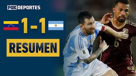 😲⚽ ¡EMPATE DEL CAMPEÓN DEL MUNDO! | Venezuela 1-1 Argentina | #SAWCQ | HIGHLIGHTS