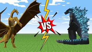 Godzilla vs Ghidorah (Minecraft)!.. #mcpe #minecraftdaily #minecraft