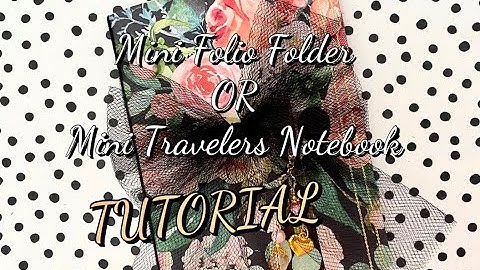 Mini Folio Folder OR Mini Travelers Notebook 🌸 One Sheet 12x12 Paper 🌸 Gift Idea