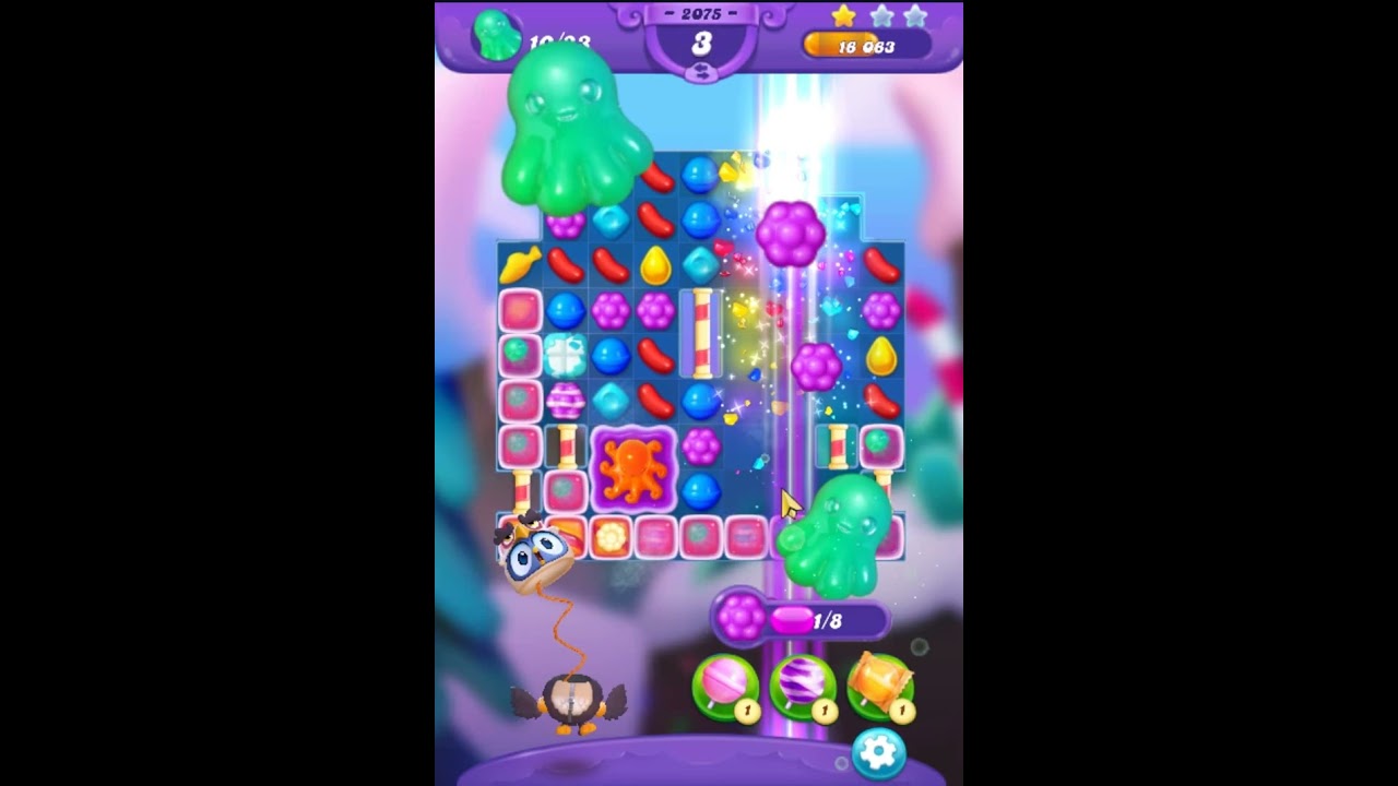 Candy Crush Friends Saga Level  2075 - 2 Stars , 25 Moves Completed