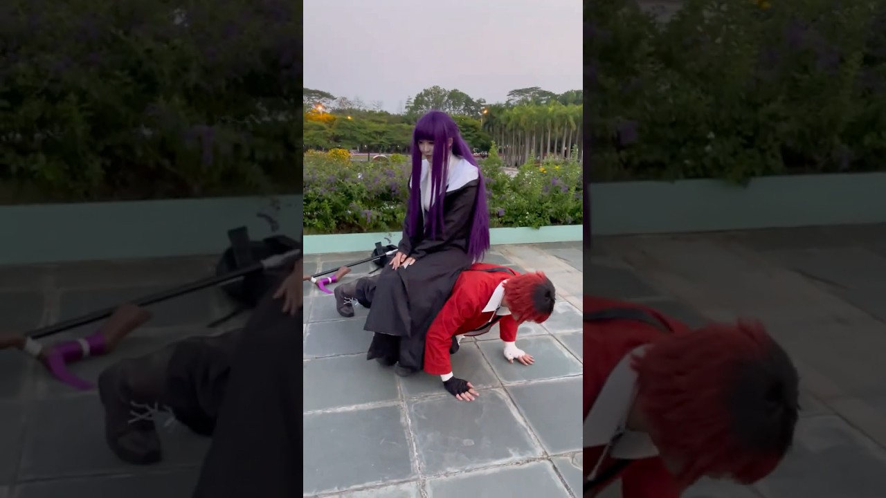 Fern & Stark #anime #game #fyp #frieren #fern #stark #cos #cosplay #cosplayer #girl