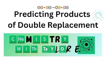 Predicting Products of Double Replacement Reactions