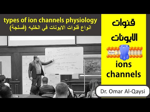 (انواع قنوات الايونات في الخليه (فسلجة | types of ion channels physiology