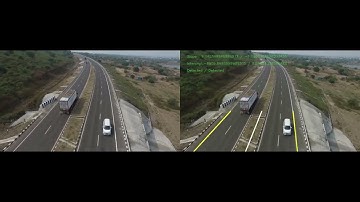 ROW coordinates extraction from drone footage using python