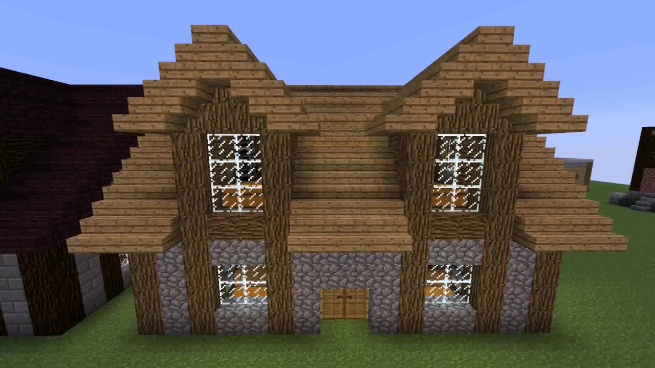 Minecraft House Designs Survival Mode - YouTube