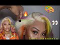 HOW TO: GLAM Flat iron Curls & RAINBOW Wig Install  | Lace Assassin