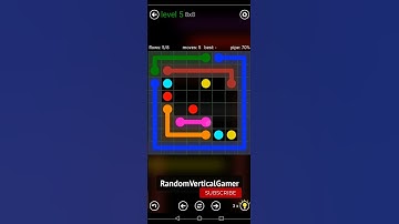 Flow Free [Level 5] (8×8 Medium) [Intro: Bonus Pack] | Walkthrough #Shorts