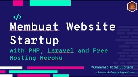 Part#1 Membuat Website Startup Menggunakan Framework Laravel