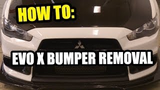 Lancer Evo X Front Bumper Removal