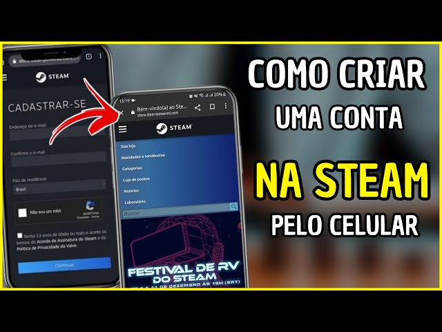 Como Criar Conta na Steam Pelo Celular (Atualizado 2023) 