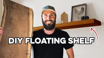 From Slab to Floating Shelf - Craftersmark Easy DIY Kit