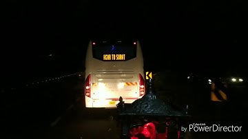 gsrtc volvo bus ovratke on Baroda To Ahmedabad National Highway #Night riders..
