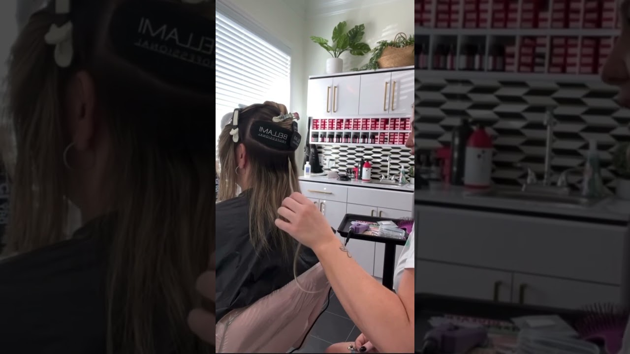 Hair Extension Transformation #transformation #hairextensions #bellamihair #hairtransformation