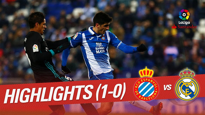 Highlights RCD Espanyol vs Real Madrid (1-0)
