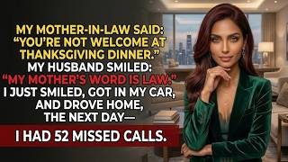 My Mother-in-Law Kicked Me Out of Thanksgiving—My Husband Smiled, Until He Got 52 Missed Calls