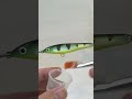 Painting fishing lures with yellow, green, black and templates. #shorts #lurepainting #luremaking