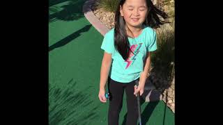Anna and Kennedy at Mountain Run Mini Golf in Fallston, MD