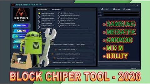 Block Cipher Tool V1.0.0.1-2025  Full Offline FRP Removal, KGUnlock, Flashing, MDM Bypass