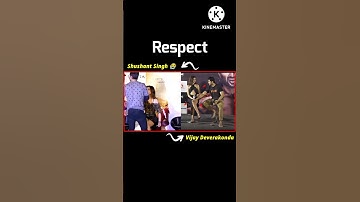 #vijaydevarakonda #sushantsinghrajput #shorts #respect