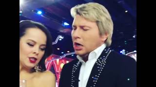 Николай Басков и Наталья Медведева распеваются на съёмках \
