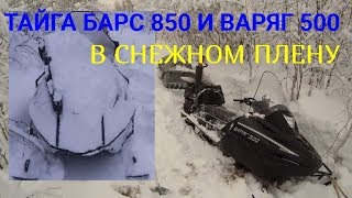 Снежный плен или снегоход снеговик (Тайга Барс 850 и Варяг 500)