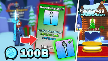 I Got the NEW OP XMAS PICKAXE | Roblox Pickaxe Simulator Xmas Update
