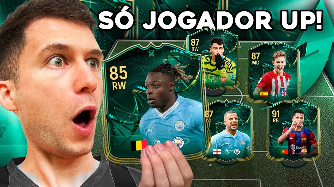 MONTEI UM TIME SÓ COM JOGADORES UPADOS! É BUGADINHO? EA FC 24 ULTIMATE TEAM