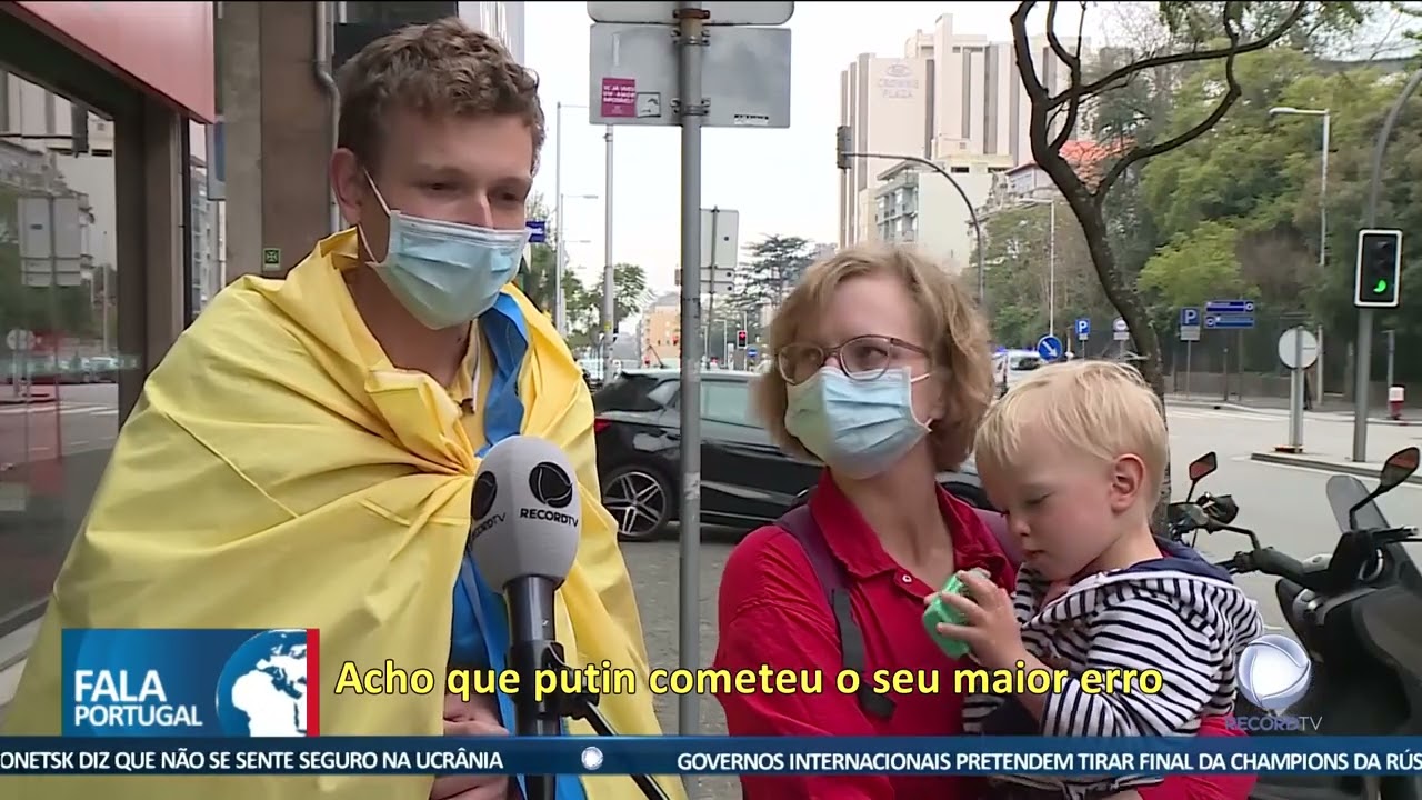 Ucranianos em Portugal angustiados - YouTube
