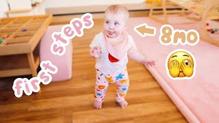 OUR BABY'S FIRST STEPS (8 months old) | Mum of 9 w/ Twins & Triplets