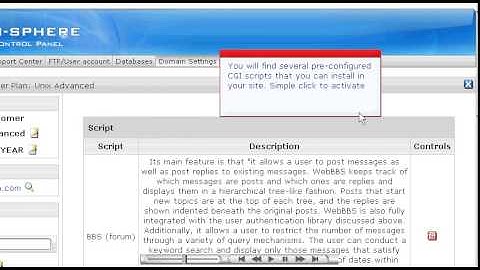 Installing Pre-configured CGI Scripts in H-Sphere - Host Department LLC