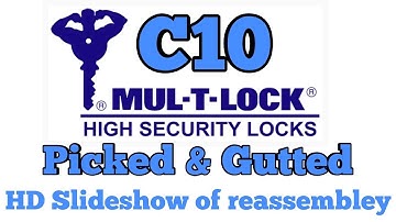 055- Mul T Lock C10 Padlock picked and slideshow tutorial of reassembley #lockpicking #locksport