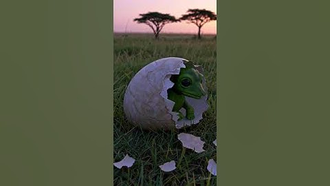 Alien Hatching from an Egg | AI Sci-Fi Video | UnrealAi Videos #aianimals #babyanimal