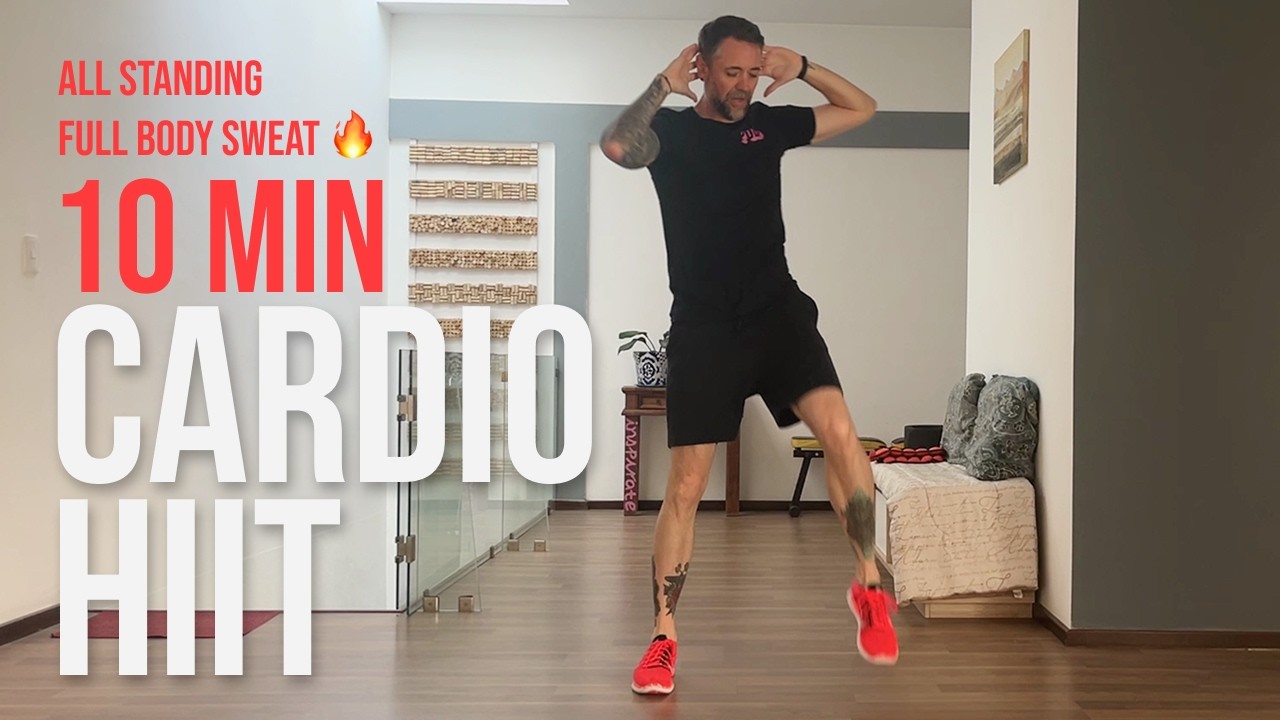 10 MIN CARDIO HIIT 🔥 Full Body Sweat | No Equipment - YouTube