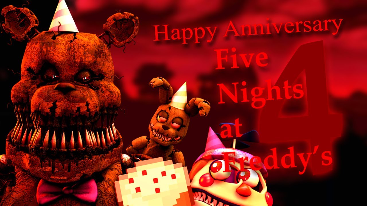 I'm a day late to the FNAF 4 anniversary but here's my FNAF 4 thumbnail  remake! : r/fivenightsatfreddys