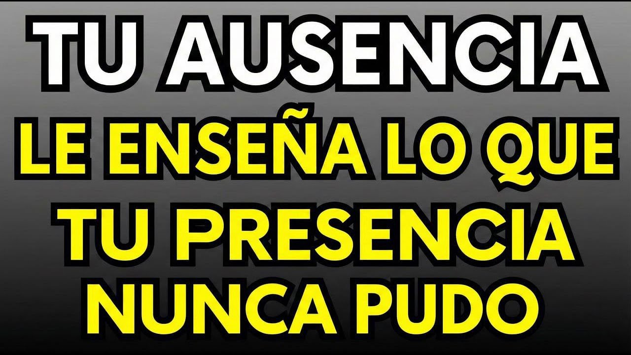 Si él desaparece justo cuando más lo necesitas, tu ausencia le enseñará