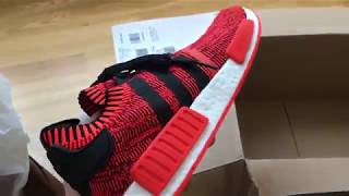 piloto Factor malo el último Adidas NMD R1 PK Red Apple 2.0 Unboxing - YouTube