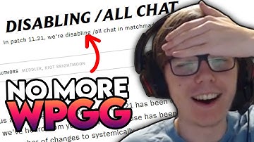 WHY IS RIOT REMOVING ALL CHAT ?!
