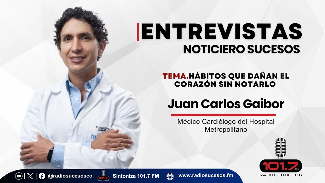 Entrevista Juan Carlos Gaibor, Médico Cardiólogo del Hospital Metropolitano